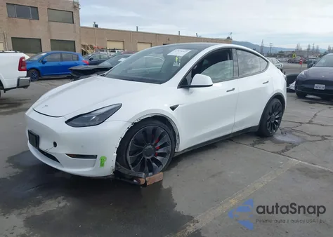 2022 Tesla Model Y Performance Dual Motor All-Wheel Drive из США, поврежденный, VIN 7SAYGDEF6NF407366